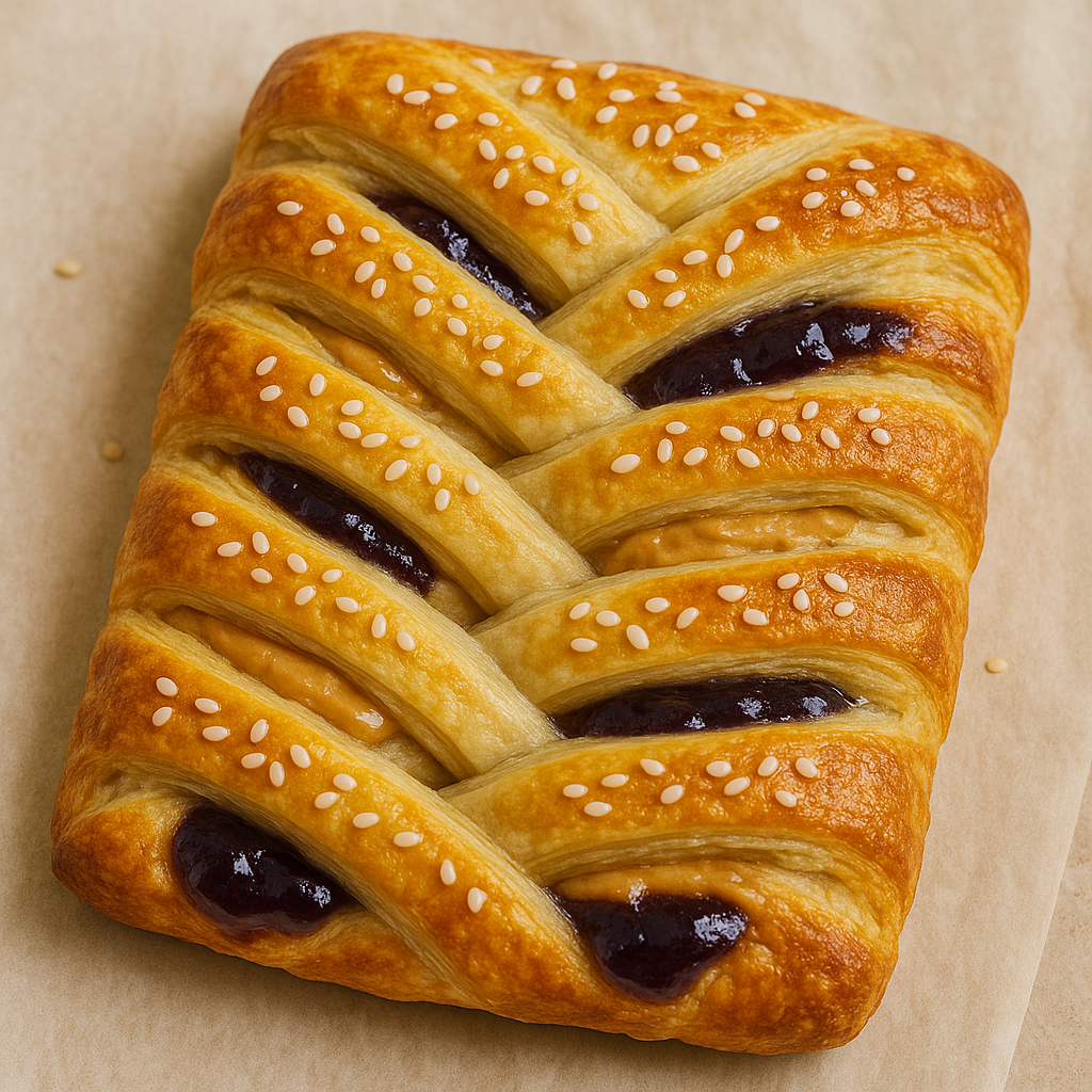 Peanut Butter & Jelly Puff Pastry