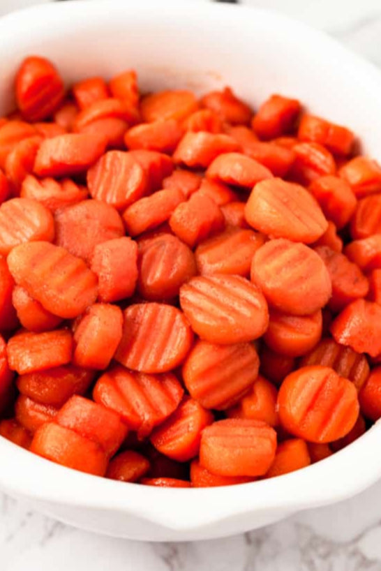 Crinkle Cut Brown Sugar Carrots