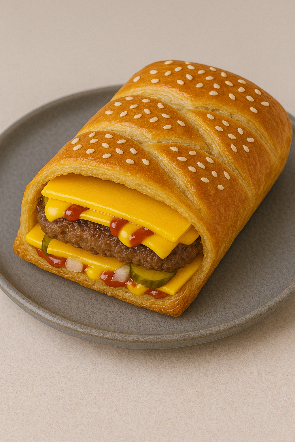Cheeseburger Puff Pastry