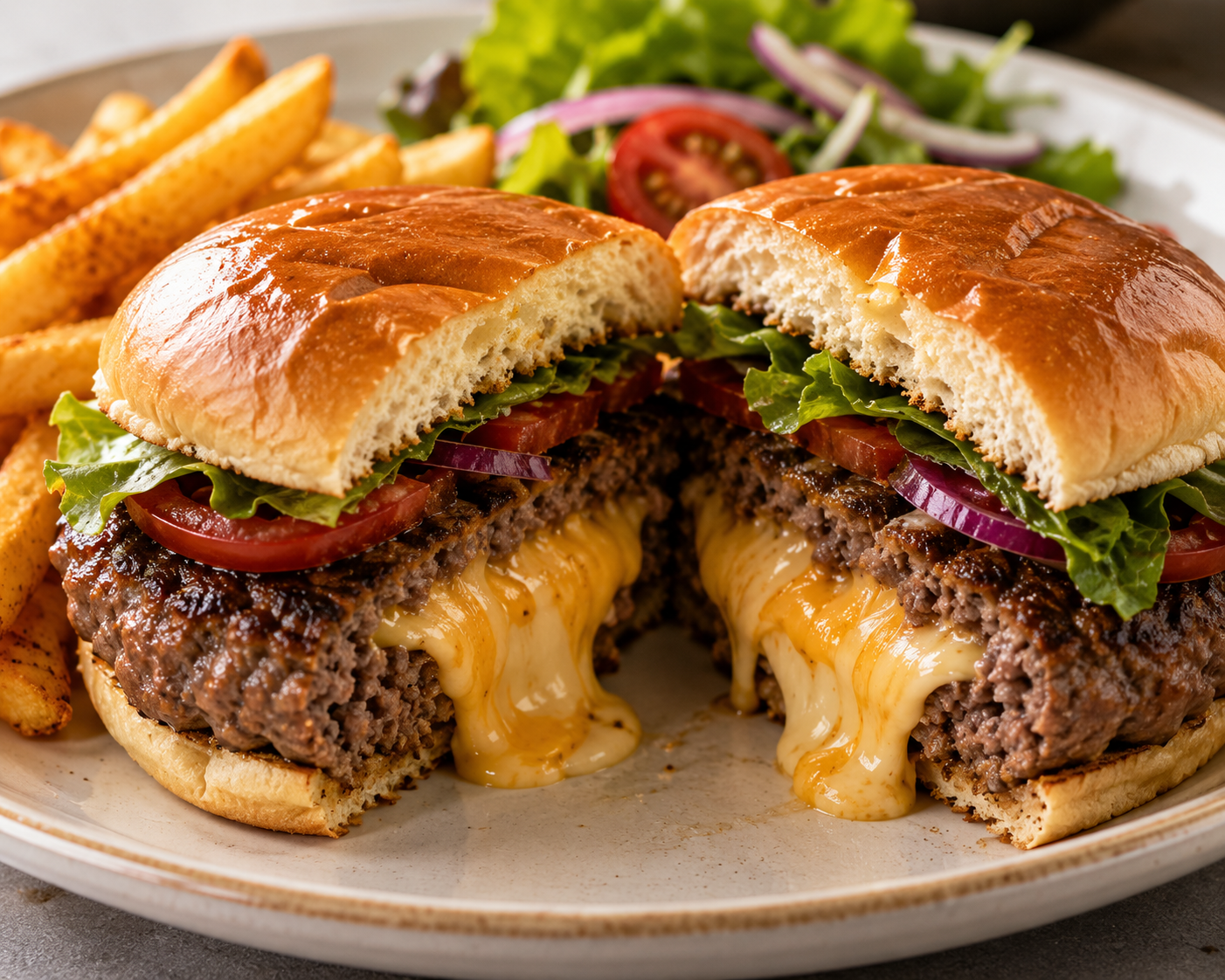 Cheese Stuffed Burgers