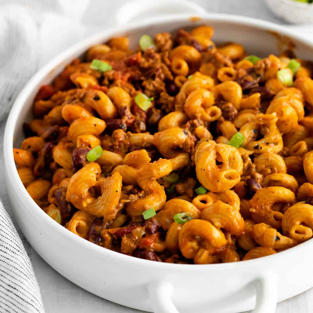 Chili Mac N Cheese Casserole