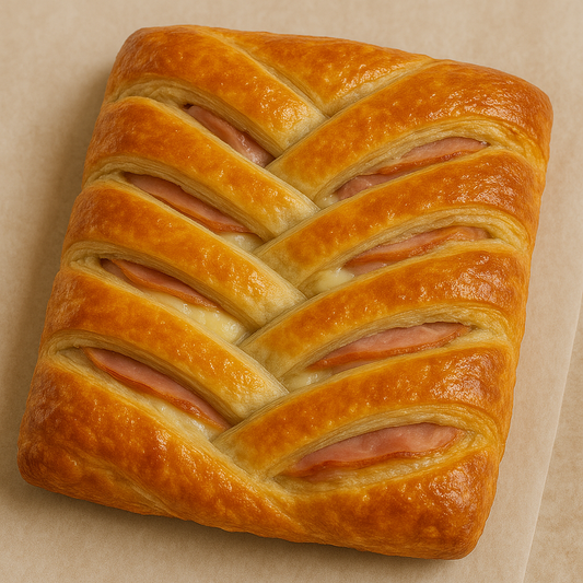 Ham & Swiss Braided Puff Pastry