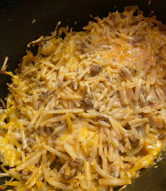 Slow Cooker Taco Shredded Hash Brown
